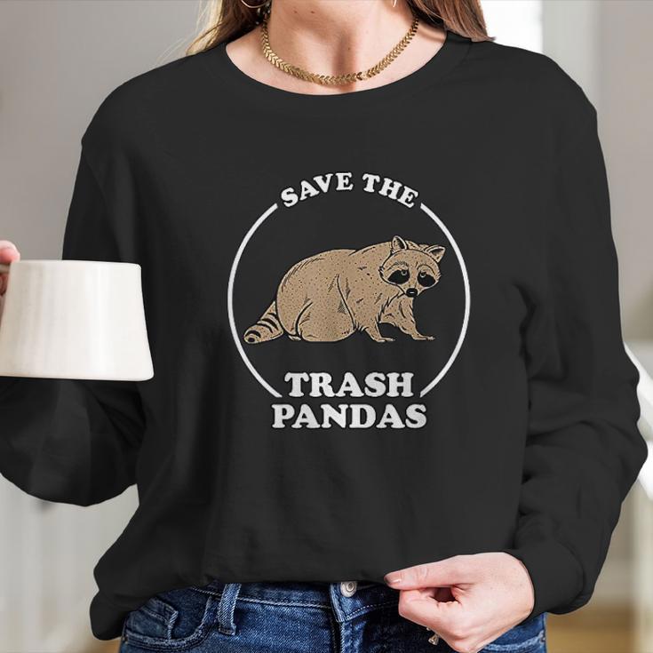 Save The Trash Pandas Women Long Sleeve Tshirt