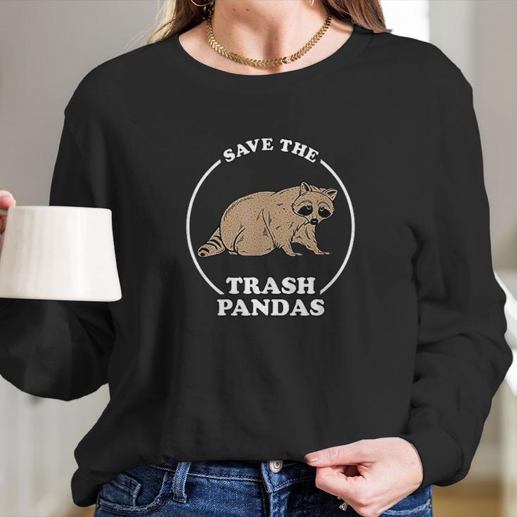 Save The Trash Pandas Women Long Sleeve Tshirt