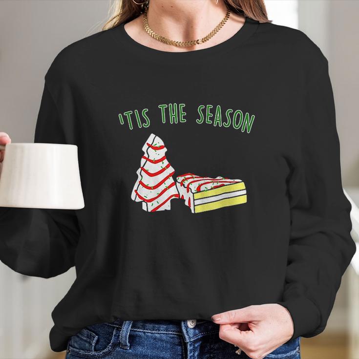 The Season Little Debbie Inspired Christmas Tree Women Long Sleeve Tshirt