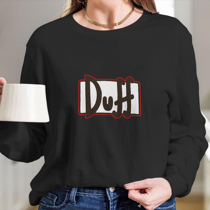 Simpsons Duff Beer Women Long Sleeve Tshirt