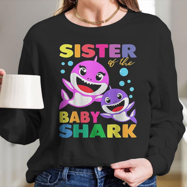 Sister Of The Baby Shark Women Long Sleeve Tshirt