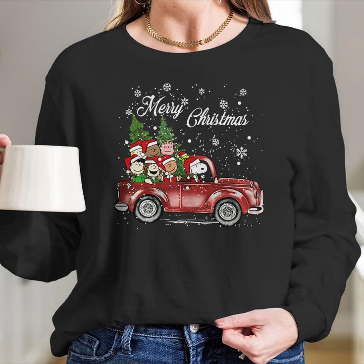 Snoopy Merry Christmas Shirt Women Long Sleeve Tshirt