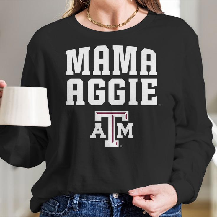 Texas Am Aggies Texas Am Mama Mascot Apparel Women Long Sleeve Tshirt