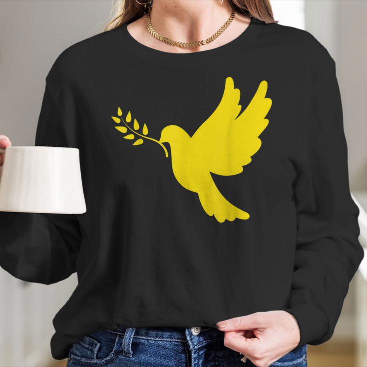 Ukraine Peace Dove Support Ukraine Anti War Men Women T-Shirt Graphic Print Casual Unisex Tee Women Long Sleeve Tshirt