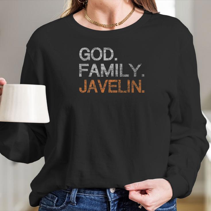 Vintage God Family Javelin Women Long Sleeve Tshirt