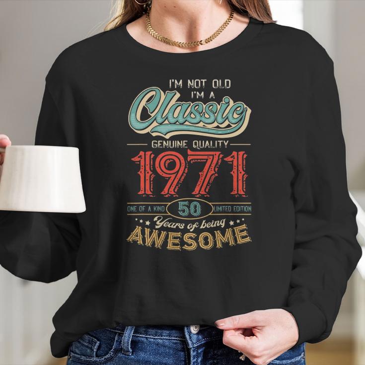 Im Vintage Made In 1972 50Th Bithday Gift 50 Years Old Women Long Sleeve Tshirt