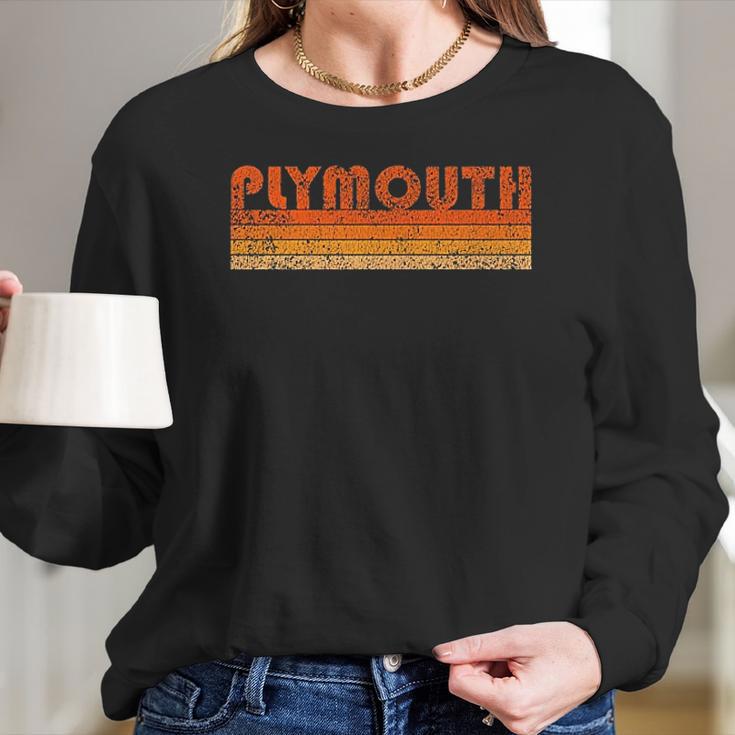 Vintage Retro Plymouth Ma Best Mom Gifts Women Long Sleeve Tshirt