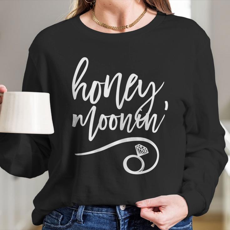 Womens Wedding Honeymoon For The Bride Newlyweds Honeymooning Women Long Sleeve Tshirt