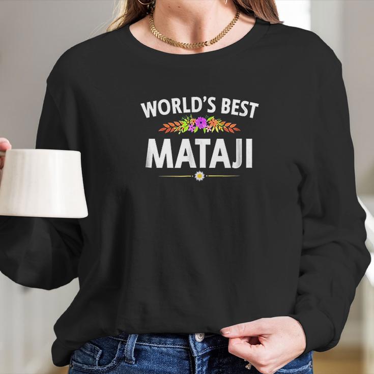 Worlds Best Mataji Punjabi Mom Women Long Sleeve Tshirt