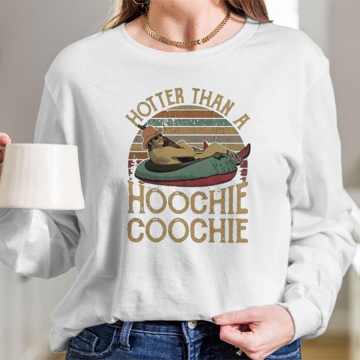 Alan Jackson Hotter Than A Hoochie Coochie Ugly Christmas Shirt Women Long Sleeve Tshirt