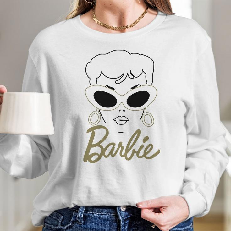 Barbie 60Th Anniversary Gold Glasses Women Long Sleeve Tshirt