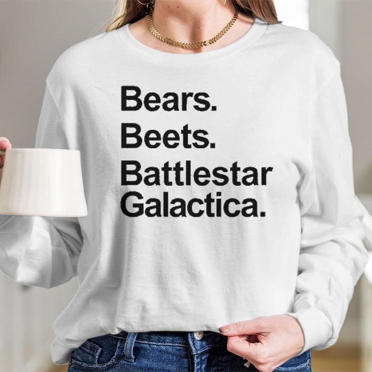 Bears Beets Battlestar Galactica Funny Sport Women Long Sleeve Tshirt