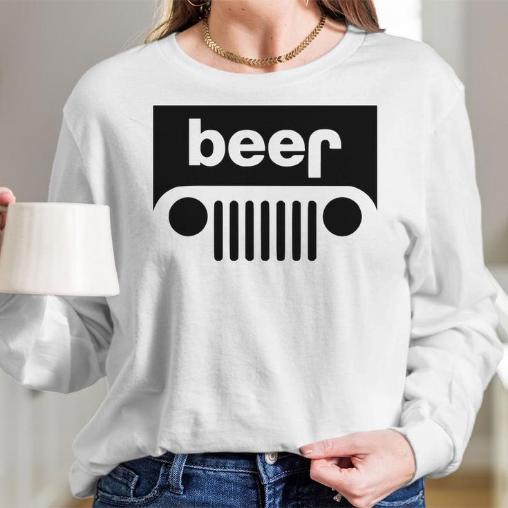 Beer Jeep Women Long Sleeve Tshirt