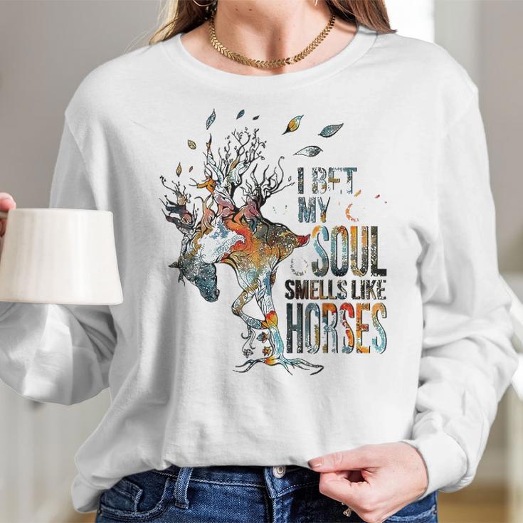 I Bet My Soul Smells Like Horse Women Long Sleeve Tshirt