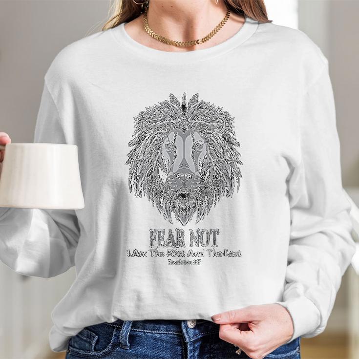 Christian Faith Jesus Yeshua Gifts Fear Not Women Long Sleeve Tshirt