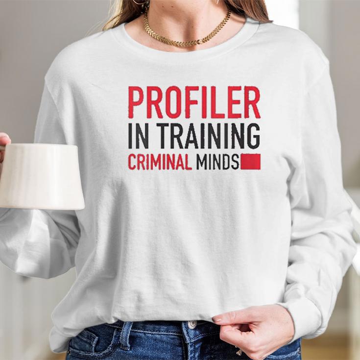 Womens Criminal Minds Profiler In Training Women Long Sleeve Tshirt