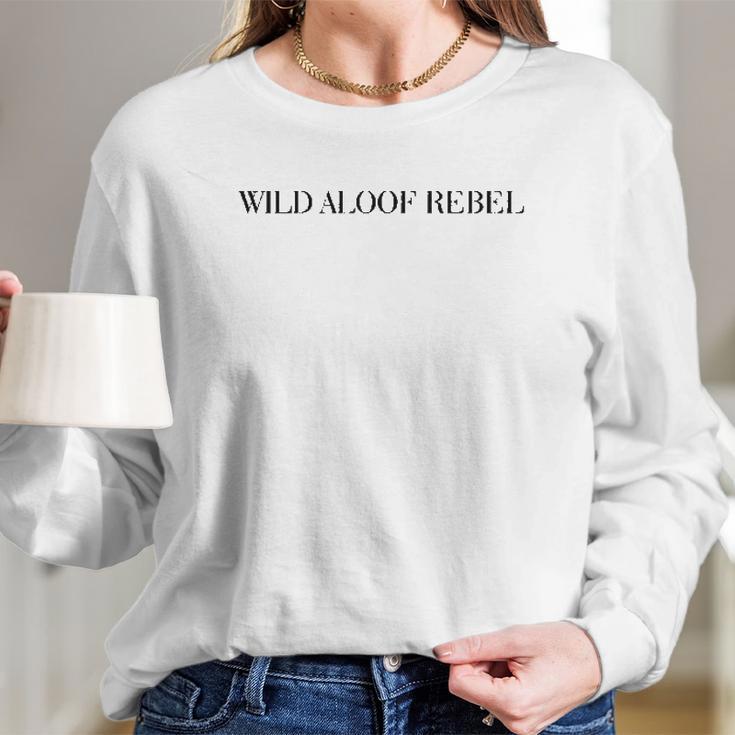 David Rose Wild Aloof Rebel Missy Fit Ladies Women Long Sleeve Tshirt