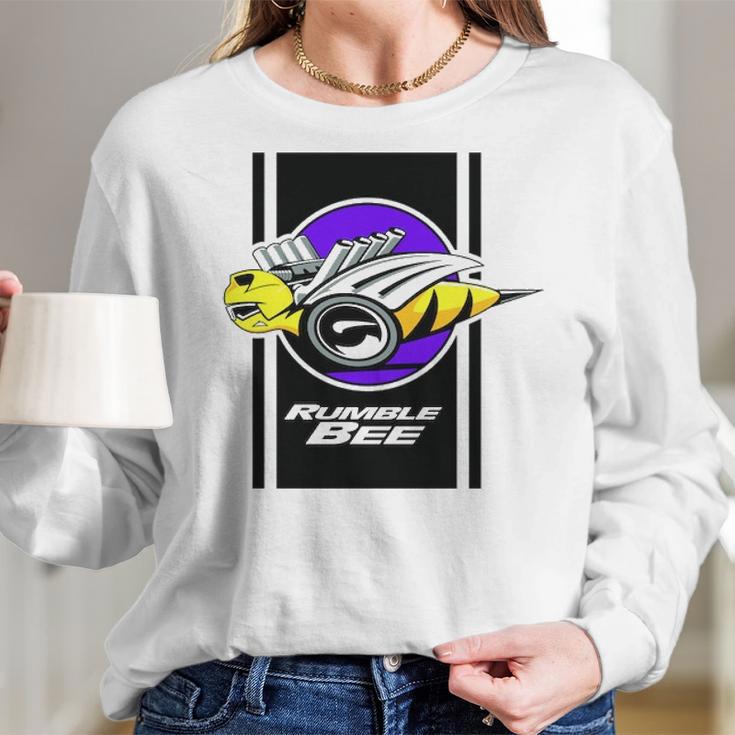 Dodge Ram Rumble Bee Graphic Design Printed Casual Daily Basic Women Long Sleeve Tshirt