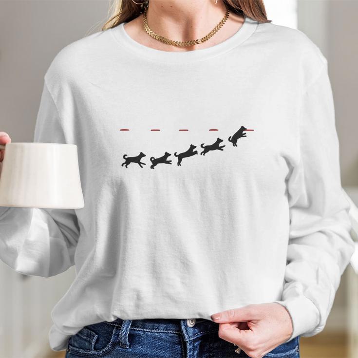 Dog Frisbee S Women Long Sleeve Tshirt