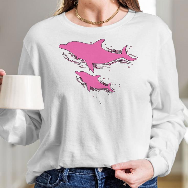 Dolphin Mom Women Long Sleeve Tshirt