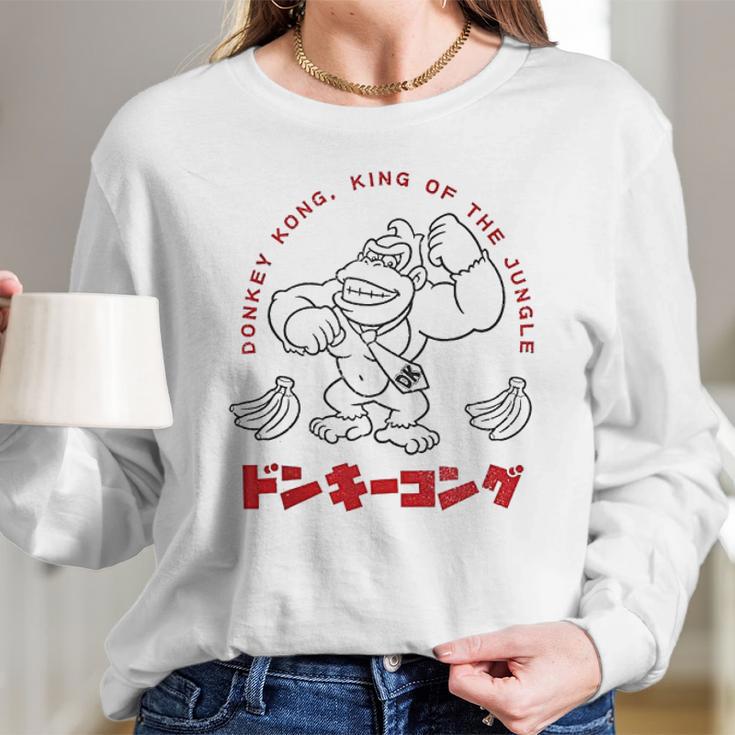 Donkey Kong King Of The Jungle Women Long Sleeve Tshirt