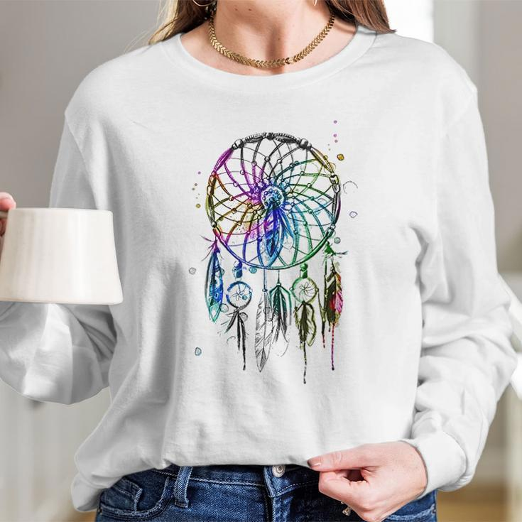 Dream Catcher Dreamcatcher Native American Women Long Sleeve Tshirt