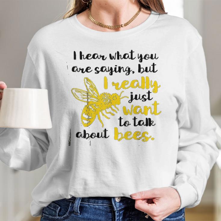 Funny Beekeeping Great Gift For Honey Bee Keper Love Women Long Sleeve Tshirt