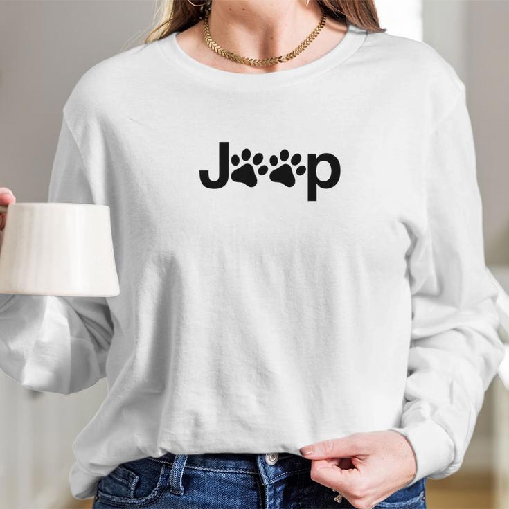 Funny Jeep Paw Prints Dogs Jeeps Owner Men Women Gift Women Long Sleeve Tshirt