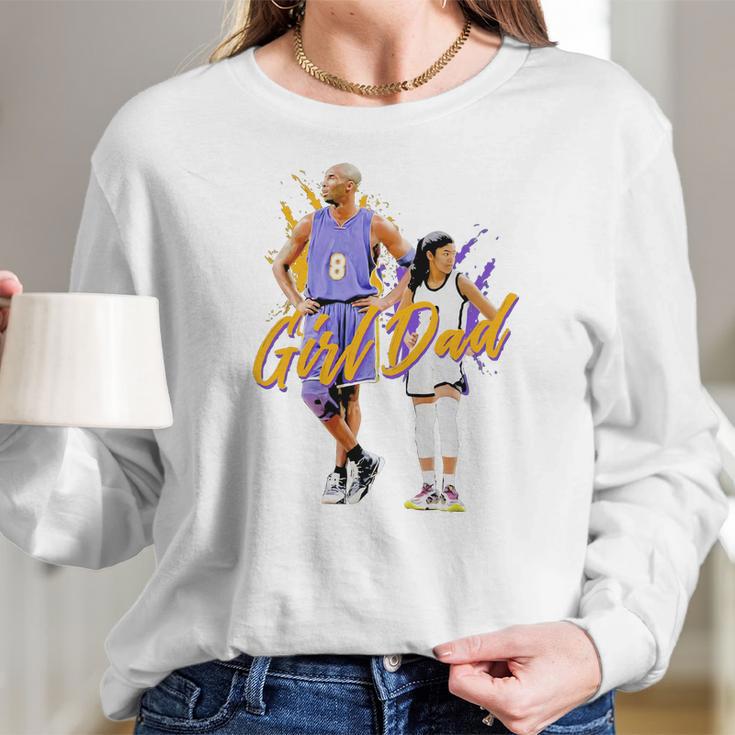 Girl Dad Kobe And Gigi Bryant Dad And Daughter Father S Day Women Long Sleeve Tshirt