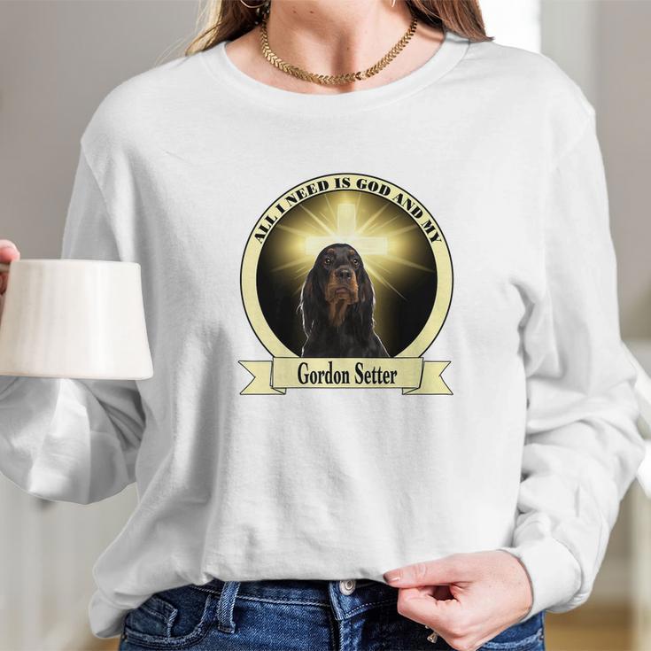 God And My Gordon Setter Women Long Sleeve Tshirt