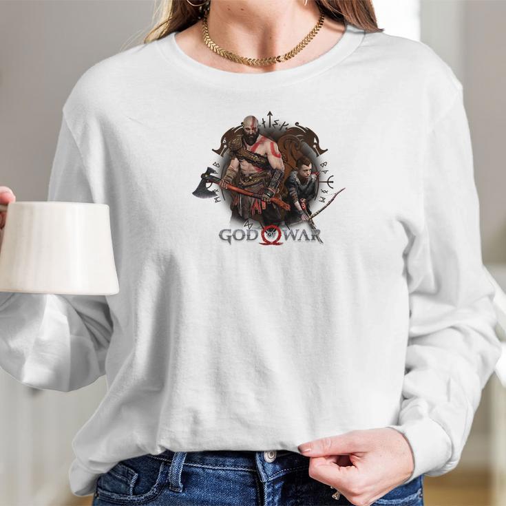 God Of War Kratos And Son Ready Women Long Sleeve Tshirt