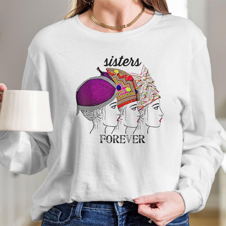 Hmong Sisters Forever Sister Presents Women Long Sleeve Tshirt