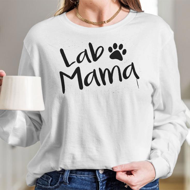 Kiddad Womens Lab Mama Women Long Sleeve Tshirt