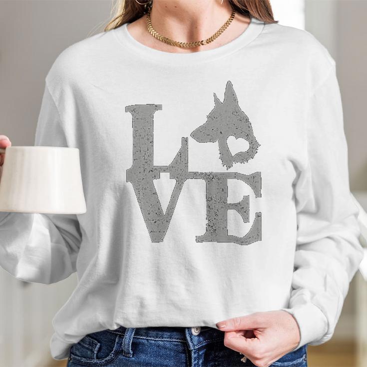 Love German Shepherd Dog Women Fashion Slouchy Dolman Women Long Sleeve Tshirt