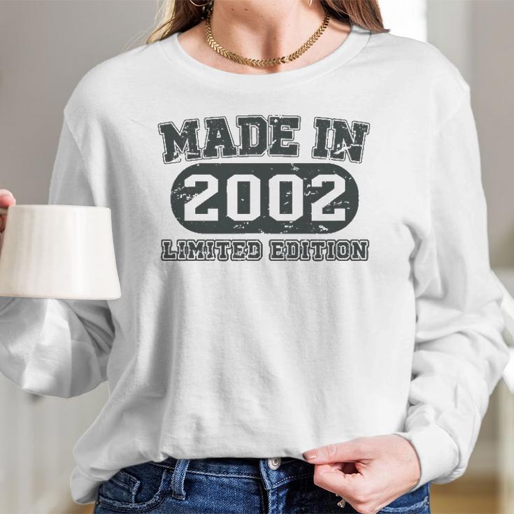 Made In 2002 Cool 20 Years Old Bday Men Women 20Th Birthday Women Long Sleeve Tshirt