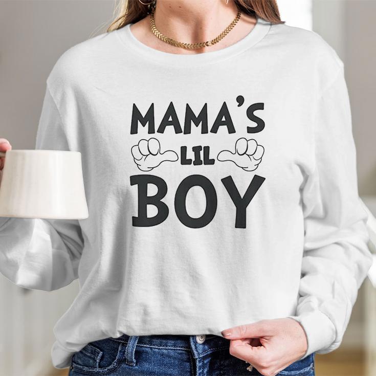 Mamas Lil Boy Women Long Sleeve Tshirt