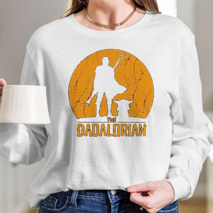 The Mandalorian Dadalorian Best Christmas Gifts For Dad Women Long Sleeve Tshirt