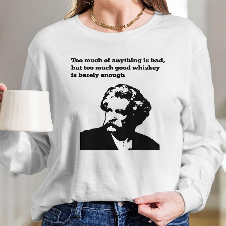 Mark Twain Whiskey Women Long Sleeve Tshirt