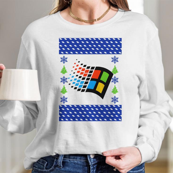 Microsoft 2020 Ugly Christmas Women Long Sleeve Tshirt