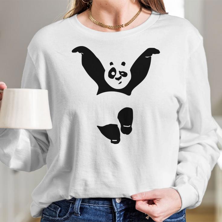 Panda Kung Fu Women Long Sleeve Tshirt