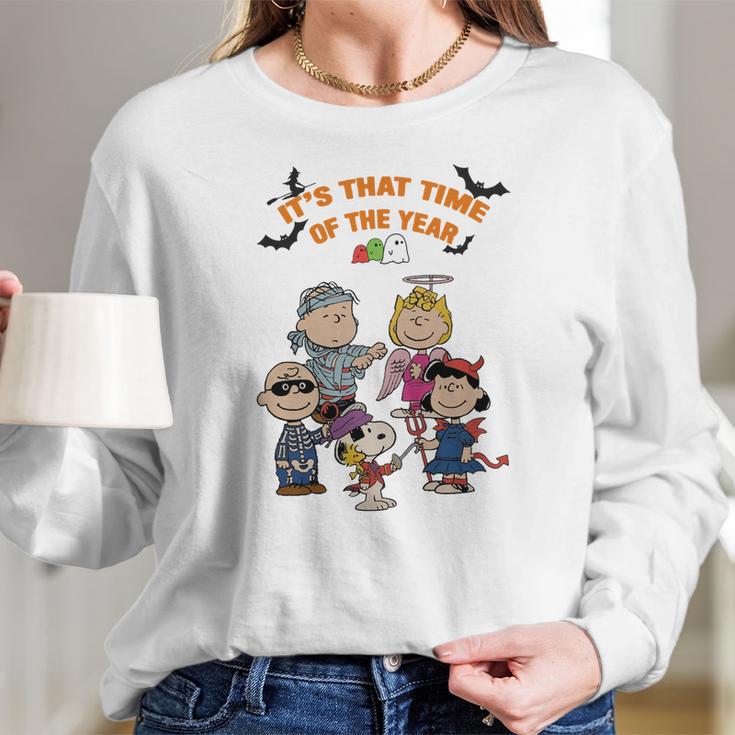 Peanuts Halloween Women Tshirt Women Long Sleeve Tshirt