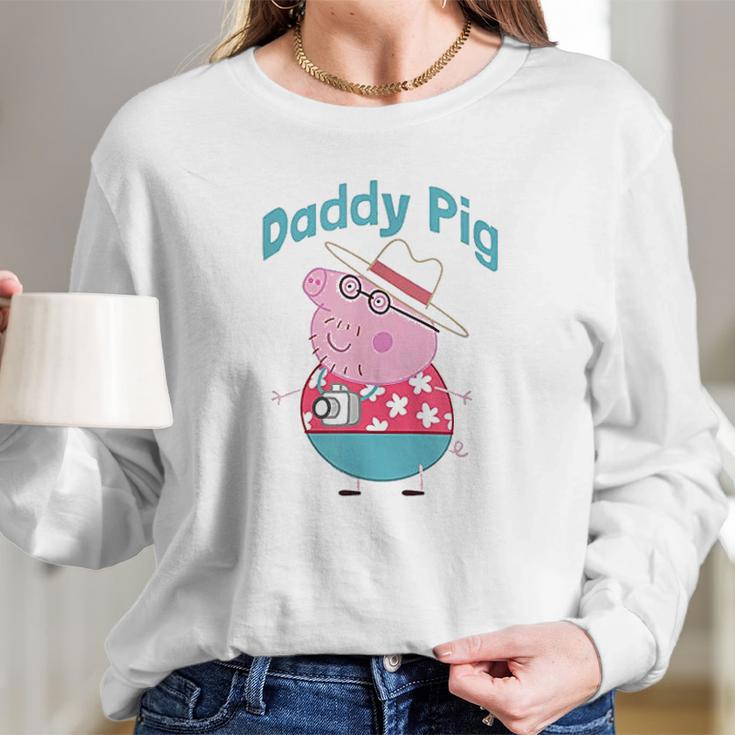 Peppa Pig Daddy Pig Best Christmas Gifts For Dad Women Long Sleeve Tshirt