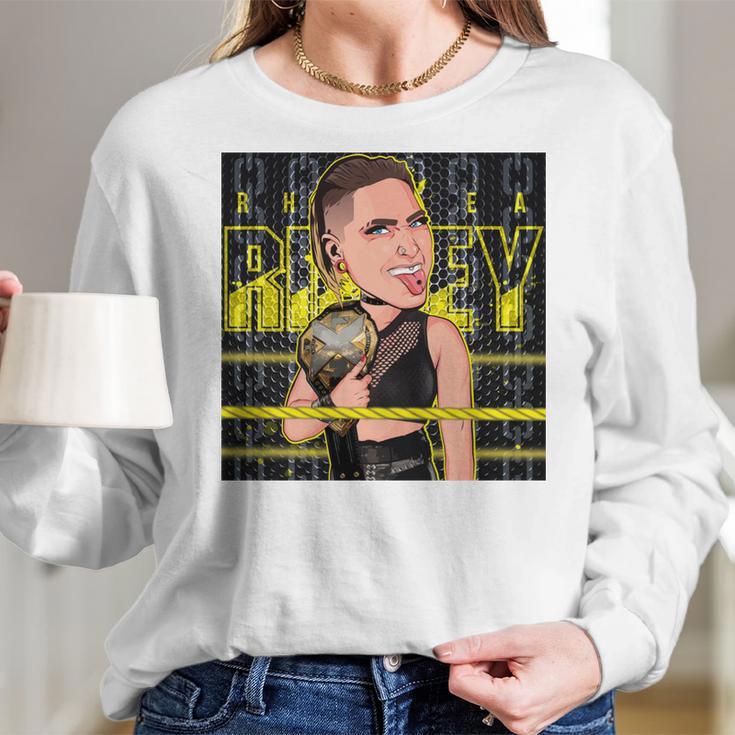 Rhea Ripley Nxt Womens Champ T-Shirt Women Long Sleeve Tshirt