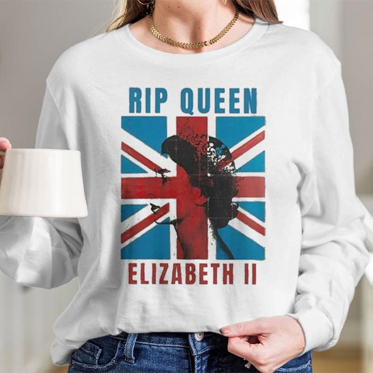 RIP Queen Elizabeth II United Kingdom 1926-2022 Men Women T-Shirt Graphic Print Casual Unisex Tee Women Long Sleeve Tshirt