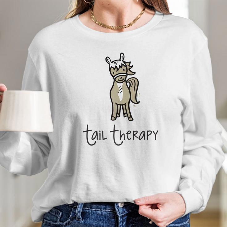 Tailtherapy Signature Horse Women Long Sleeve Tshirt