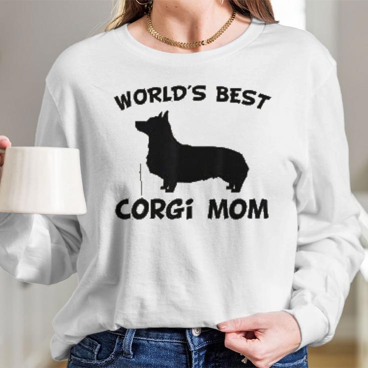 Worlds Best Corgi Mom Dog Owner Women Long Sleeve Tshirt