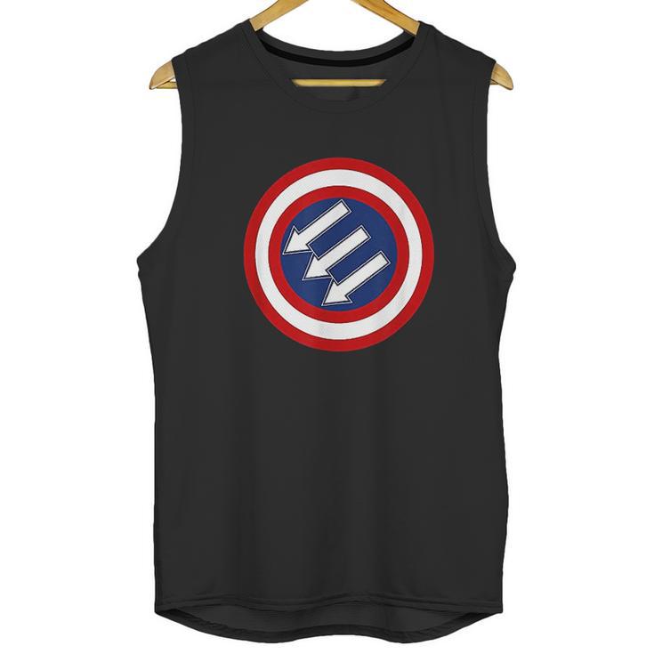 American Iron Front Retro Vintage Symbol Usa Flag Gifts Men Tank Top