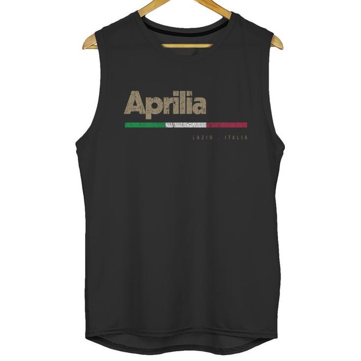 Aprilia Italian City Retro Flag Italy Gift Graphic Design Printed Casual Daily Basic Men Tank Top