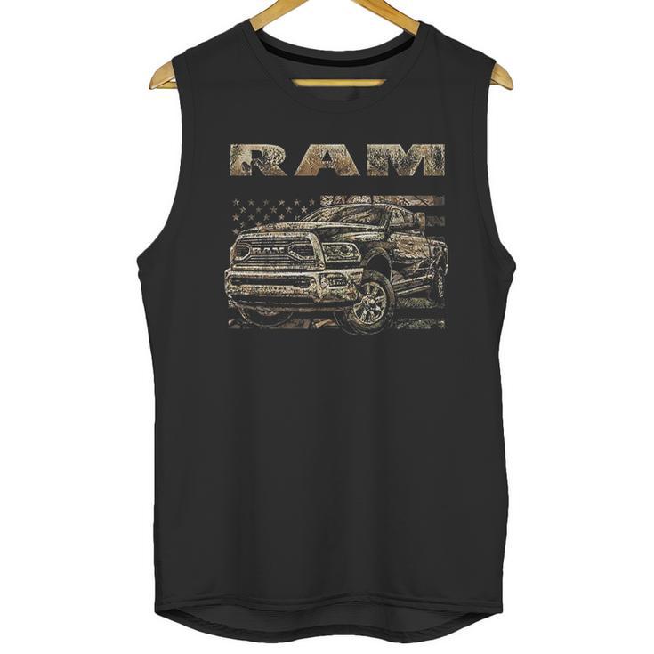 Buck Wear Ram 18 Camo Flag 5 Oz Range Men Tank Top