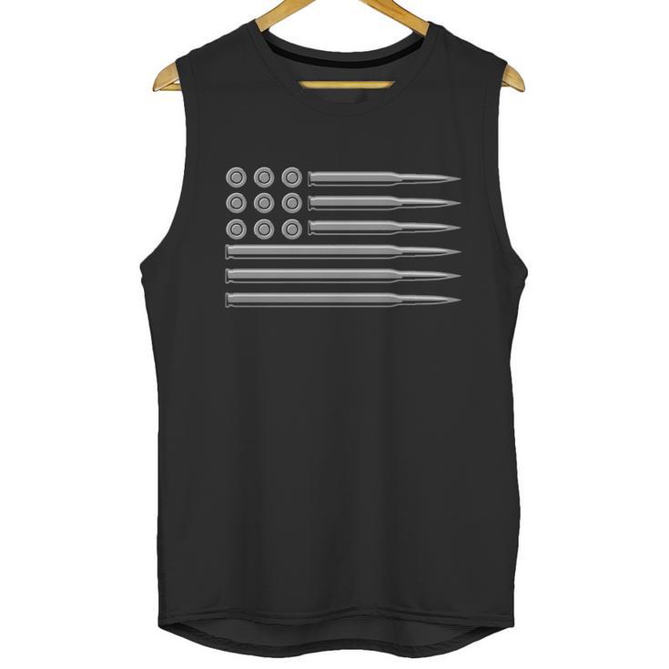 Bullet American Flag T-Shirt Men Tank Top